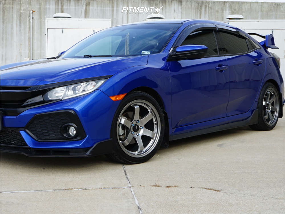 2017 Honda Civic EX with 18x8.5 AVID1 AV6 and Yokohama 235x40 on