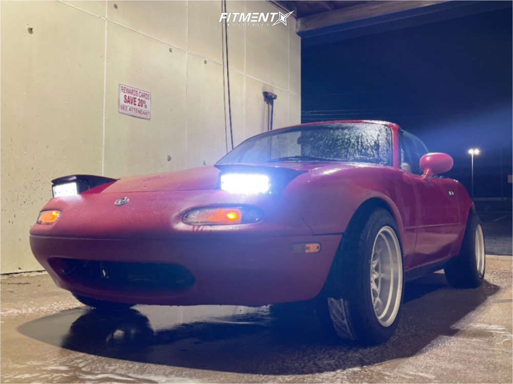 1993 Mazda MX-5 Miata Base with 15x8 MST Mt11 and Nitto 205x50 on