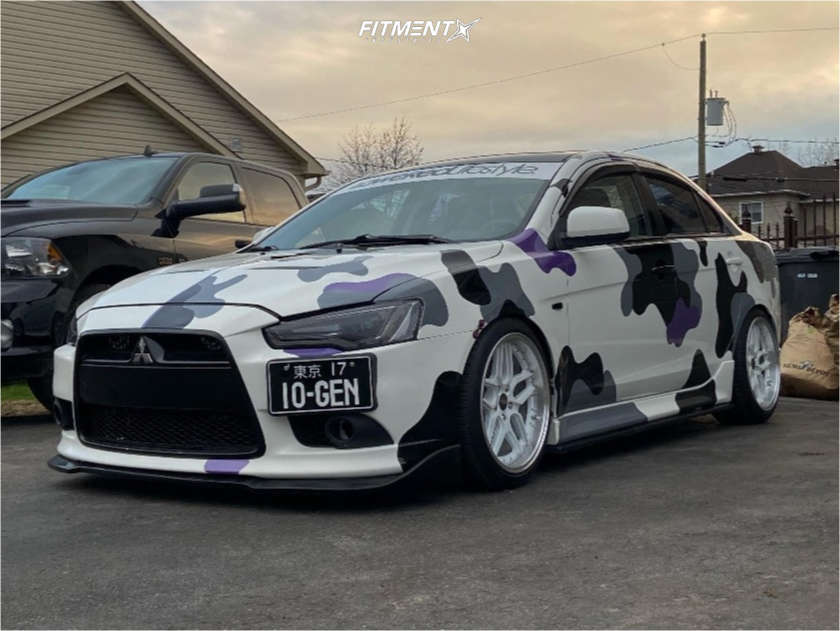 2010 Mitsubishi Lancer DE with 18x9.5 ESR Cs15 and Nankang