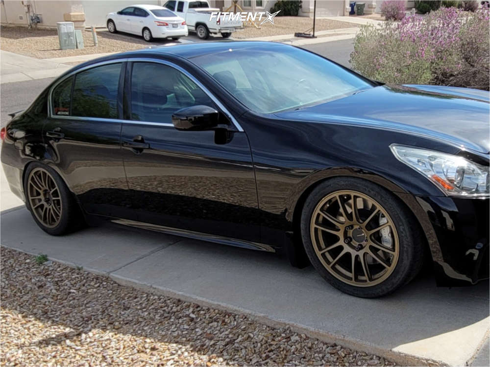 2013 INFINITI G37 Sport with 18x9 Enkei Gtc01rr and Michelin 255x40 on