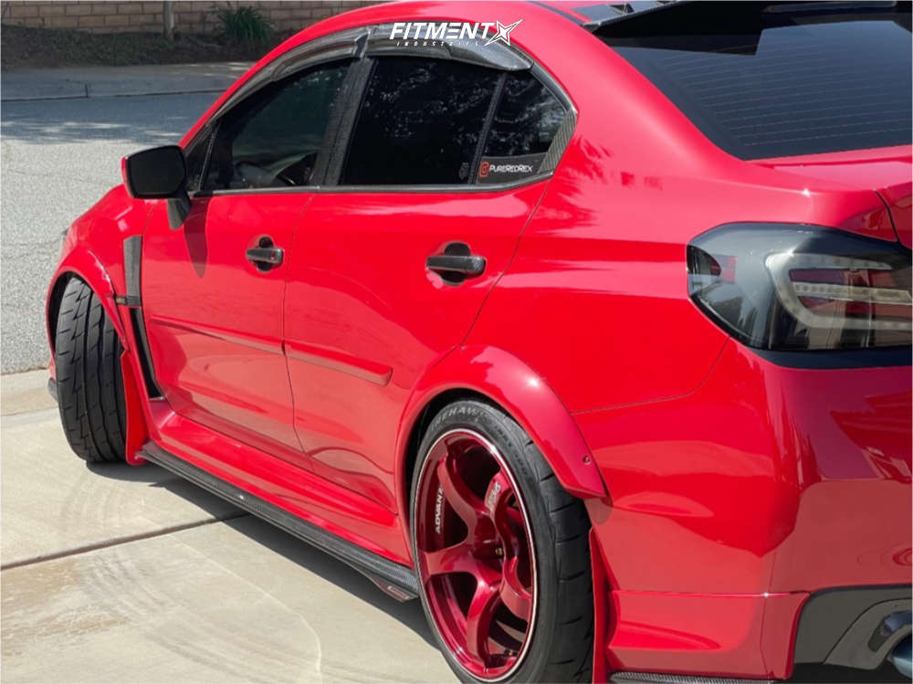 2018 Subaru WRX Premium with 18x10.5 Advan Racing TC4 and Firestone ...