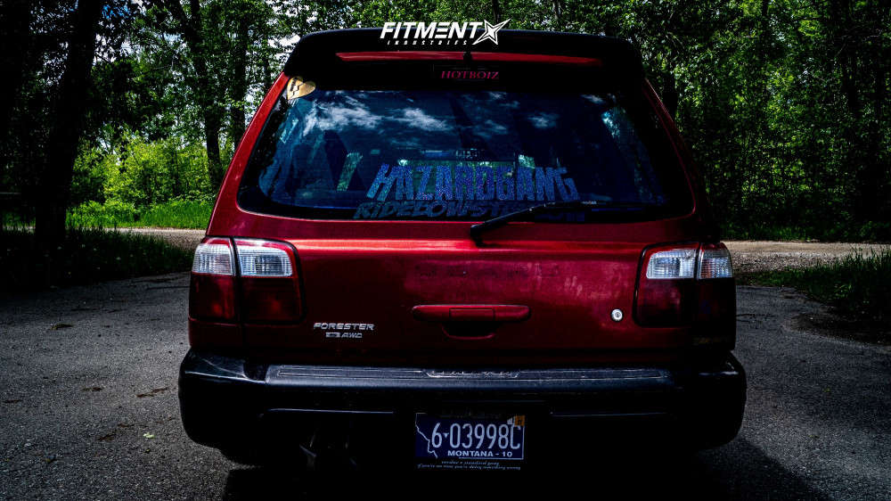 2002 Subaru Forester S with 19x8.5 Tenzo R GT-5 and Achilles 215x35 on ...