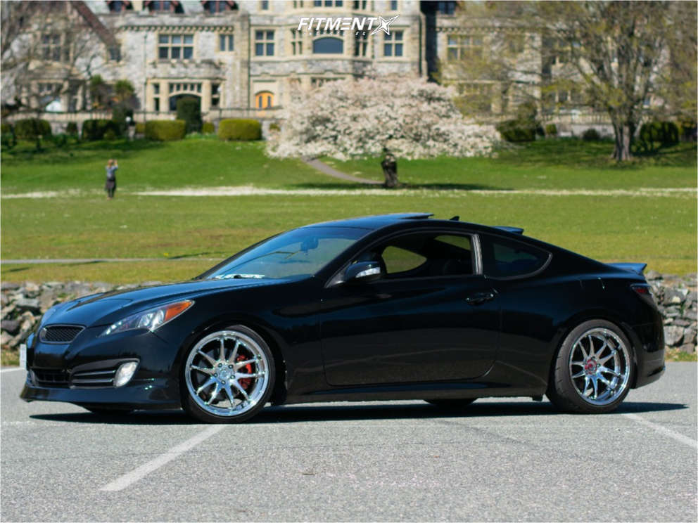 2010 Hyundai Genesis Coupe 3.8 with 19x9.5 Aodhan Ds02 and 2010 Hyundai Genesis Coupe 3.8 with 19x9.5 Aodhan Ds02 and