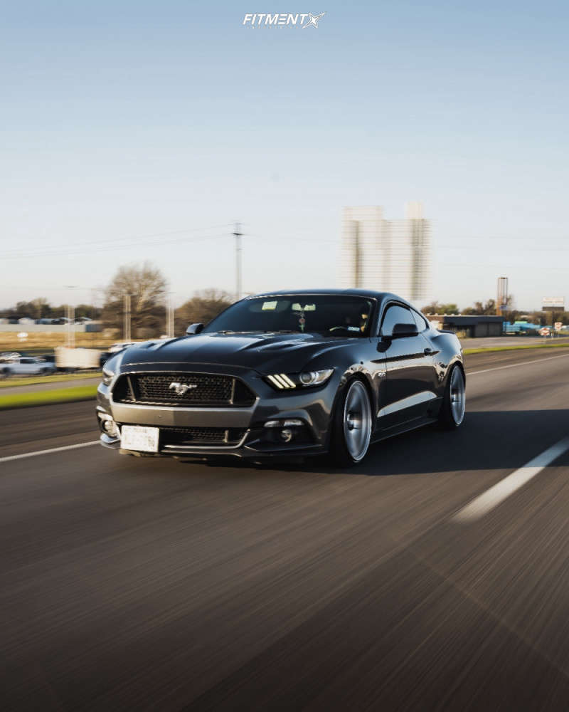 eibach lowering springs mustang on 2016 Ford Mustang Gt With 20x10 5 Ground Force Gf6 And Landspider 245x35 On Lowering Springs 1712386 Fitment Industries