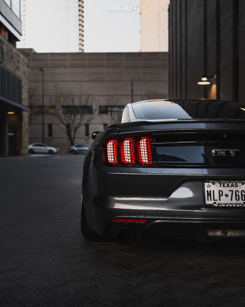 eibach lowering springs mustang on 2016 Ford Mustang Gt With 20x10 5 Ground Force Gf6 And Landspider 245x35 On Lowering Springs 1712386 Fitment Industries