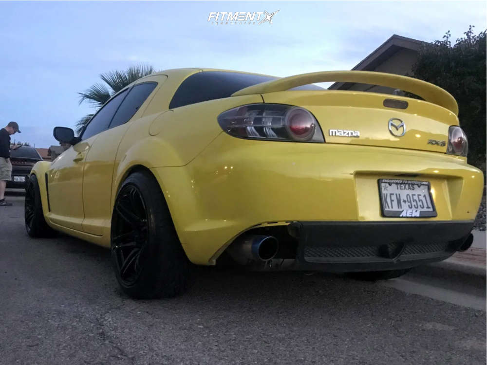 2004 Mazda RX-8 Base with 18x9.5 Cosmis Racing Mrii and Federal 255x35 ...