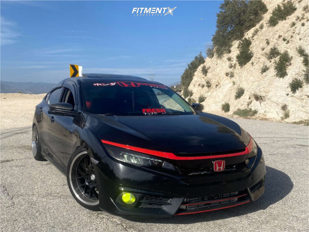 2016 Honda Civic EX-L with 18x8.5 Shift Crank and Nitto 225x40 on
