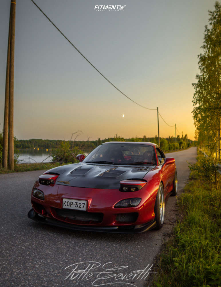1993 Mazda RX-7 R1 with 18x9.5 Work Meister S1 3p and Nankang 235x40 on ...