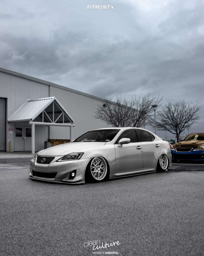 2009 Lexus IS350 Base with 18x9.5 ESR Cs11 and Lionhart 215x35 on Air  Suspension | 1728683 | Fitment Industries, image size:799x1000