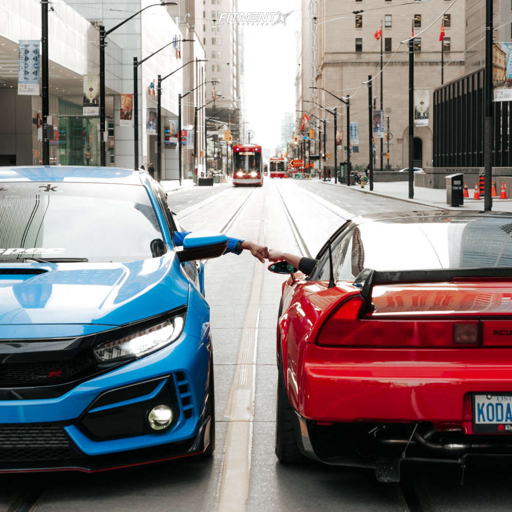 2020 Honda Civic Type R with 18x9.5 Rays Engineering 57dr and Yokohama ...