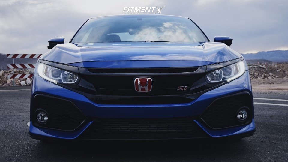 2018 Honda Civic Si with 17x8 AVID1 AV6 and Pirelli 215x40 on Coilovers ...