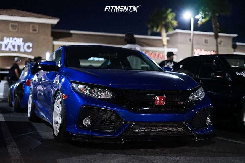 2018 Honda Civic Si with 17x8 AVID1 AV6 and Pirelli 215x40 on Coilovers ...