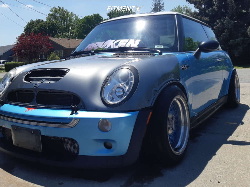 2003 Mini Cooper S with 15x8.5 Klutch Sl1 and BFGoodrich 195x55 on