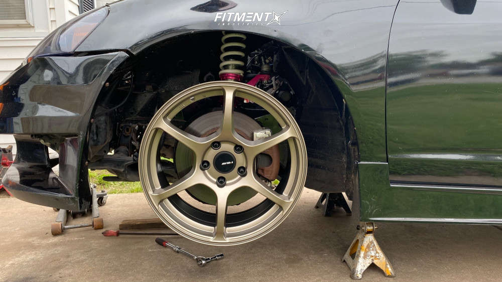 2003 Acura RSX Type-S with 17x8 AVID1 AV26 and Achilles 225x45 on
