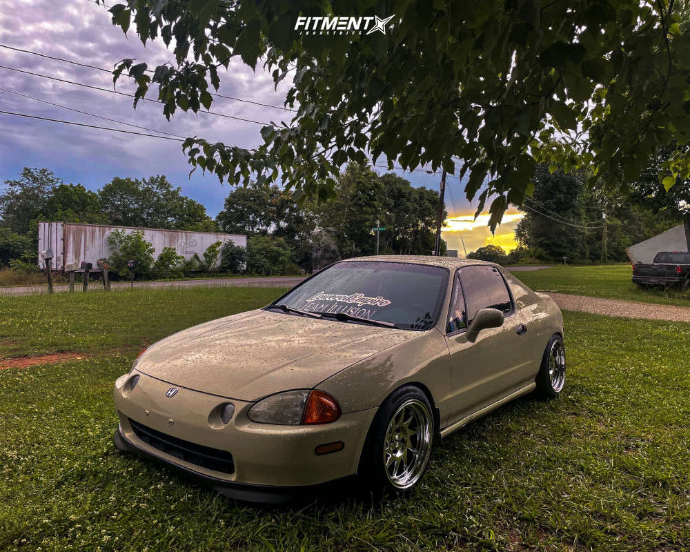 1995 Honda Civic Del Sol S with 16x9 Whistler Kr7 and Hankook 195x50 on ...