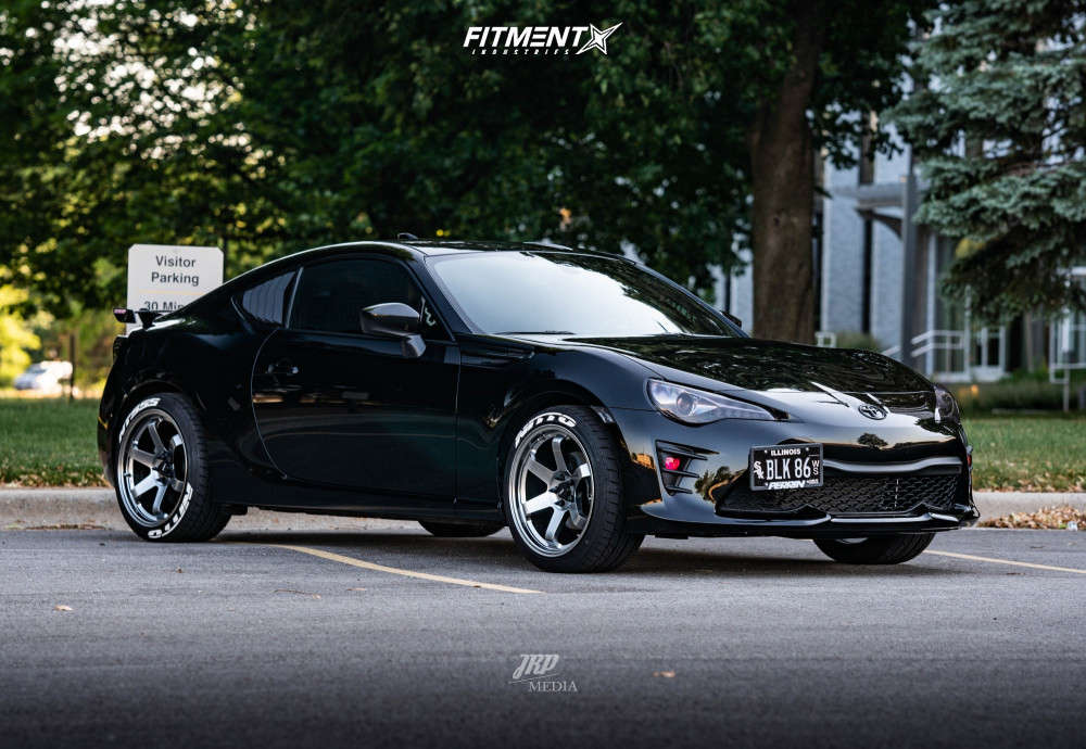 2020 Toyota 86 GT with 18x9.5 AVID1 AV6 and Nitto 235x40 on Stock