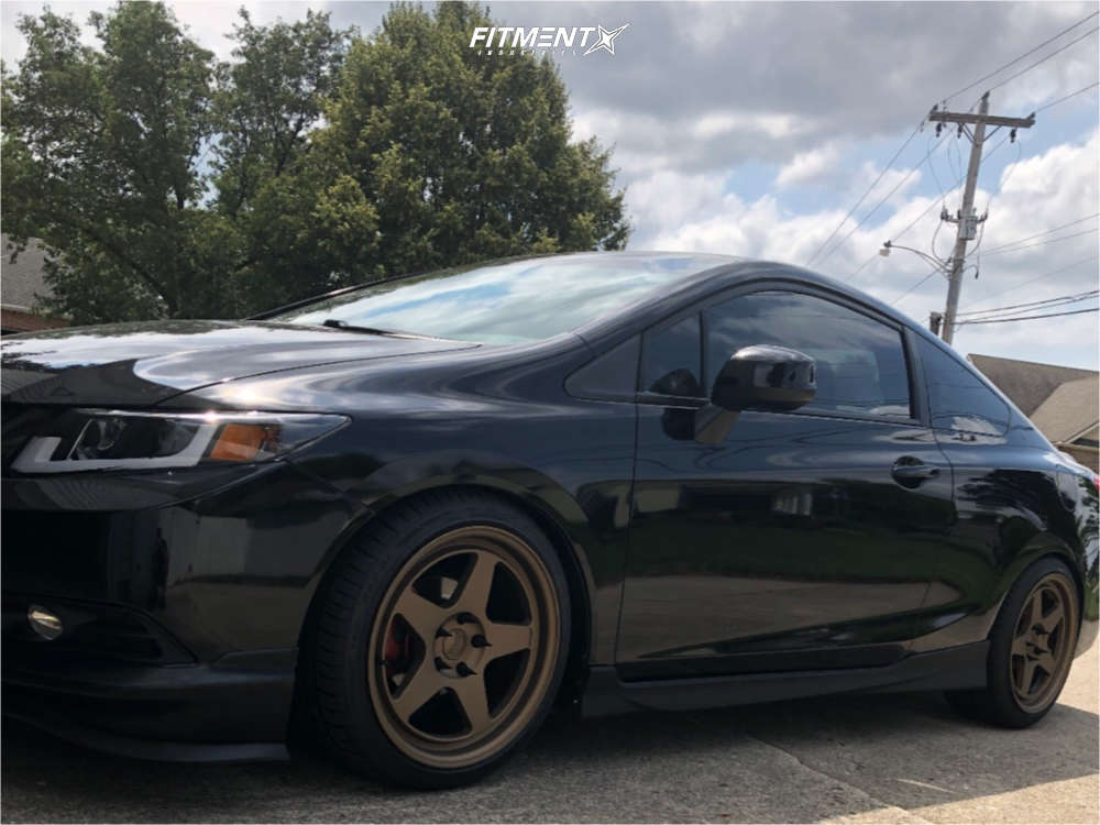 2012 Honda Civic LX with 18x9 Kansei Knp and Cooper 225x40 on