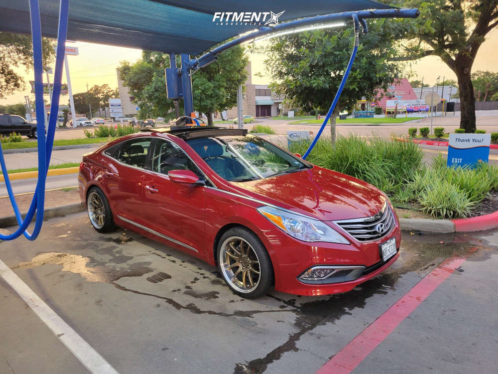 2015 Hyundai Azera Limited with 19x9.5 Aodhan Ds02 and Road Hugger ...