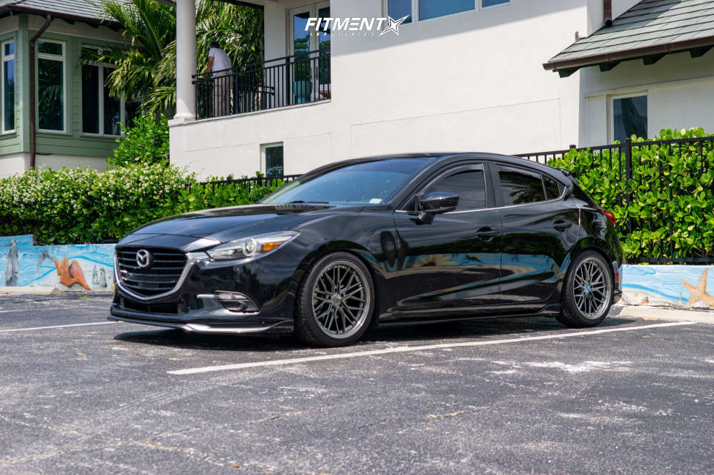 2017 Mazda 3 Grand Touring with 18x8.5 XXR 571 and Hankook 235x40
