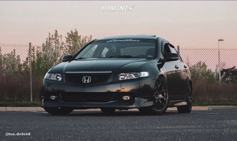2004 Acura TSX Base with 18x8.5 Enkei Raijin and Yokohama 225x40 on