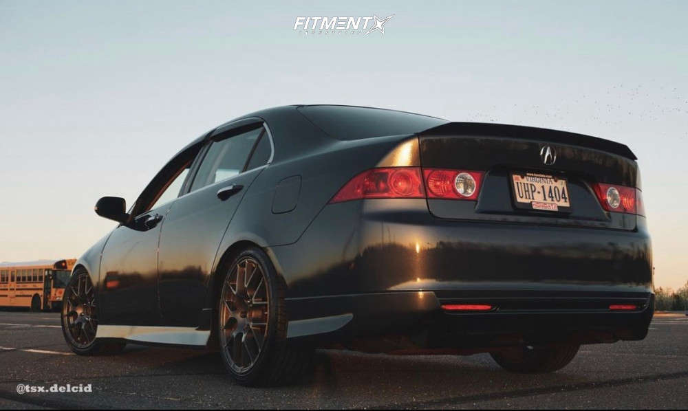 2004 Acura TSX Base with 18x8.5 Enkei Raijin and Yokohama 225x40 on