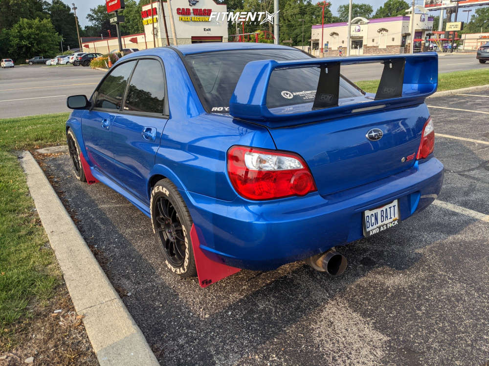 2005 Subaru WRX STI Base with 17x8.5 Motegi Mr146 and Goodyear 235x45 ...