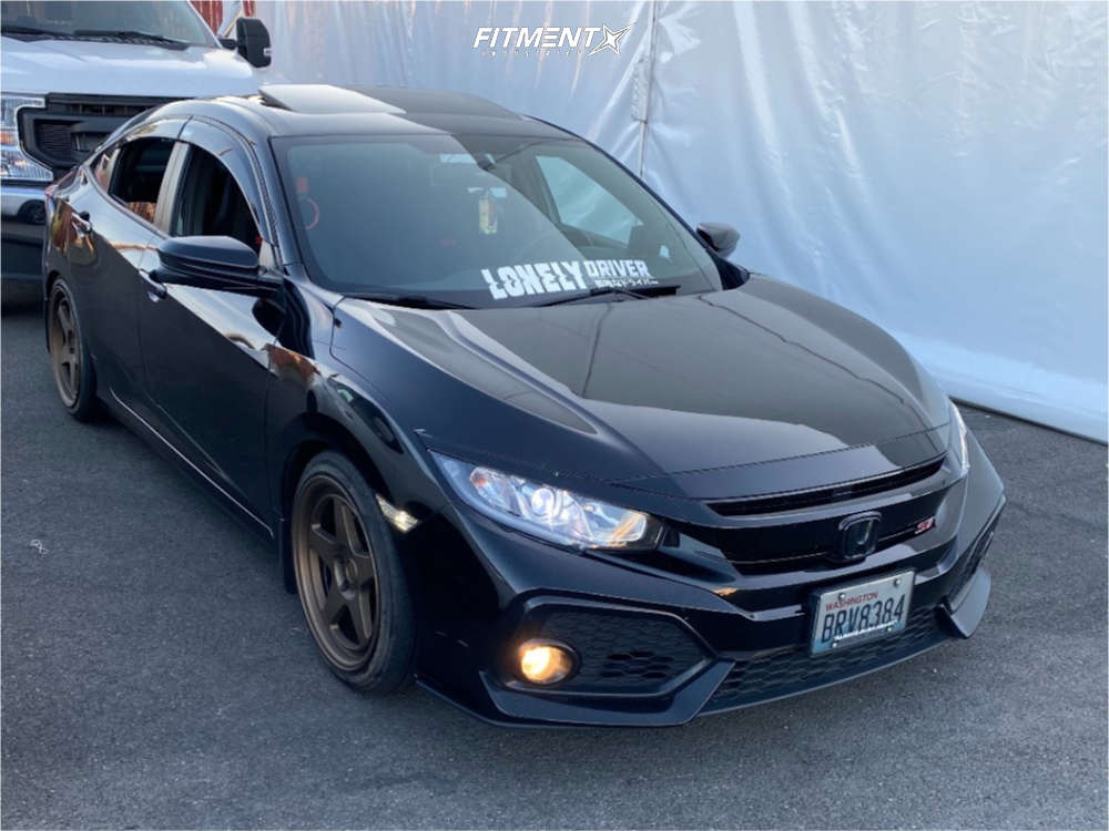 2017 Honda Civic Si with 18x9 Kansei Knp and Nitto 225x40 on