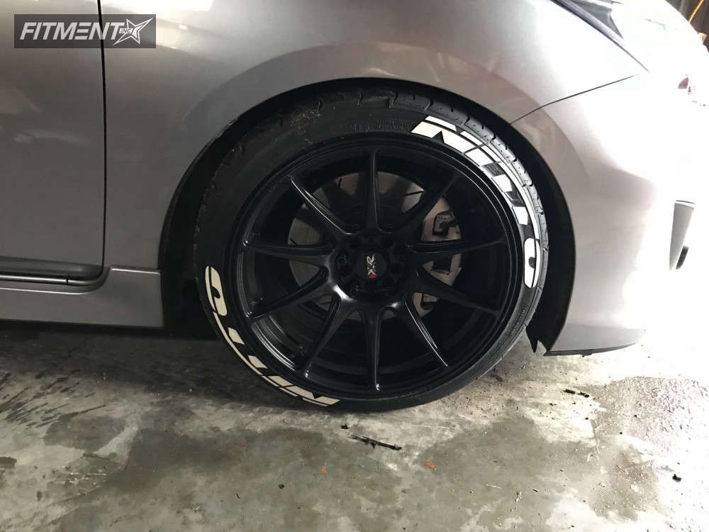 2010 Mazda 3 GT with 18x8.75 XXR 527 and Nitto 225x40 on Coilovers