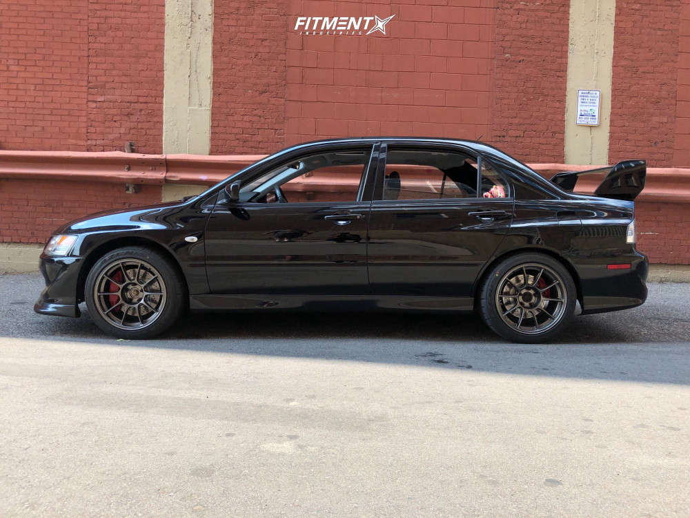 2004 Mitsubishi Lancer Evolution with 17x9.5 WedsSport Tc105x and ...