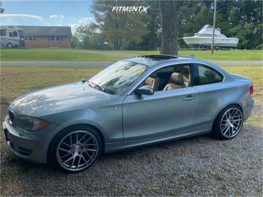 2009 BMW 128i Base with 19x9.5 Anovia Elder and Bridgestone 235x35 on