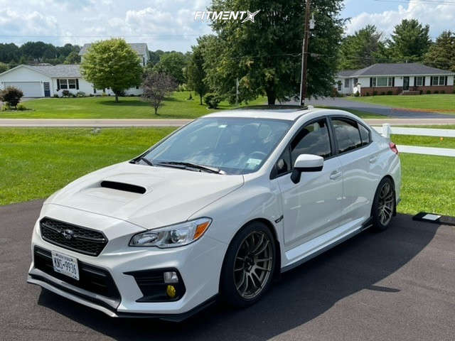 2021 Subaru WRX Limited with 18x8.5 AVID1 AV20 and Dunlop 245x40