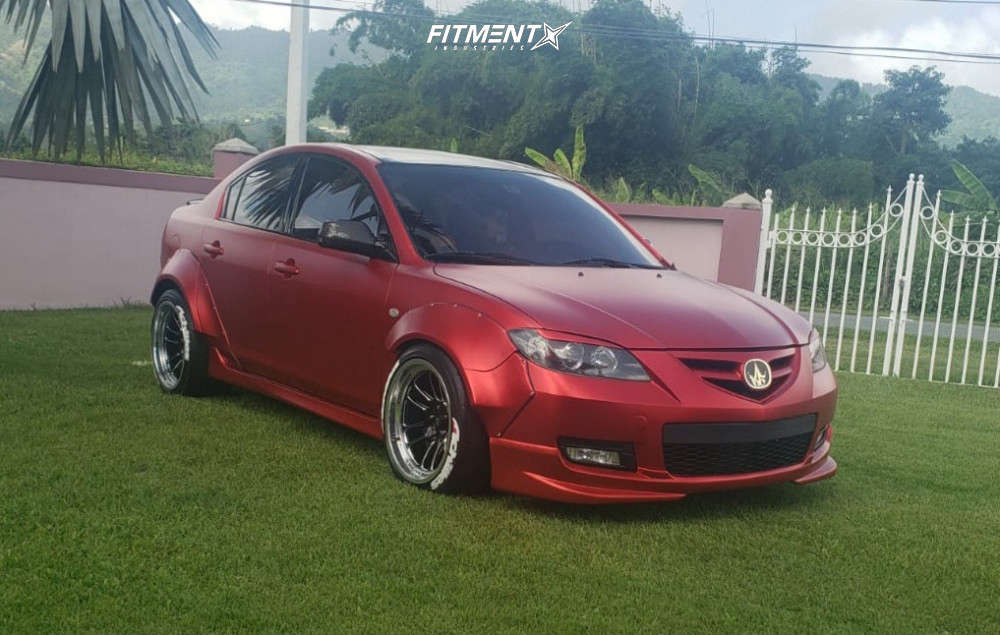 2004 Mazda 3 S with 18x11 Cosmis Racing Xt-206r-ff and Achilles