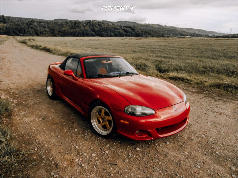 2004 Mazda Miata Mazdaspeed with 16x8 AVID1 AV1 and Continental