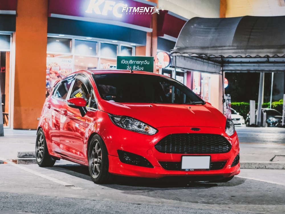 2015 Ford Fiesta S with 16x7 WedsSport Sa-90 and Nankang 205x45 on ...