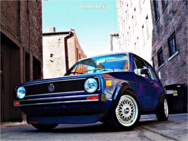 1977 Volkswagen Rabbit Base with 15x6.5 BBS Rm and Nitto 195x50 on ...