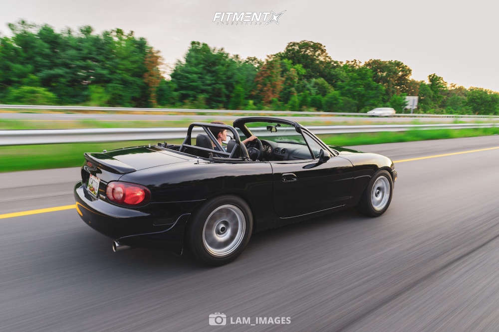 1999 Mazda MX-5 Miata Base with 15x8 949 Racing 6UL and Kumho 225x50 on ...