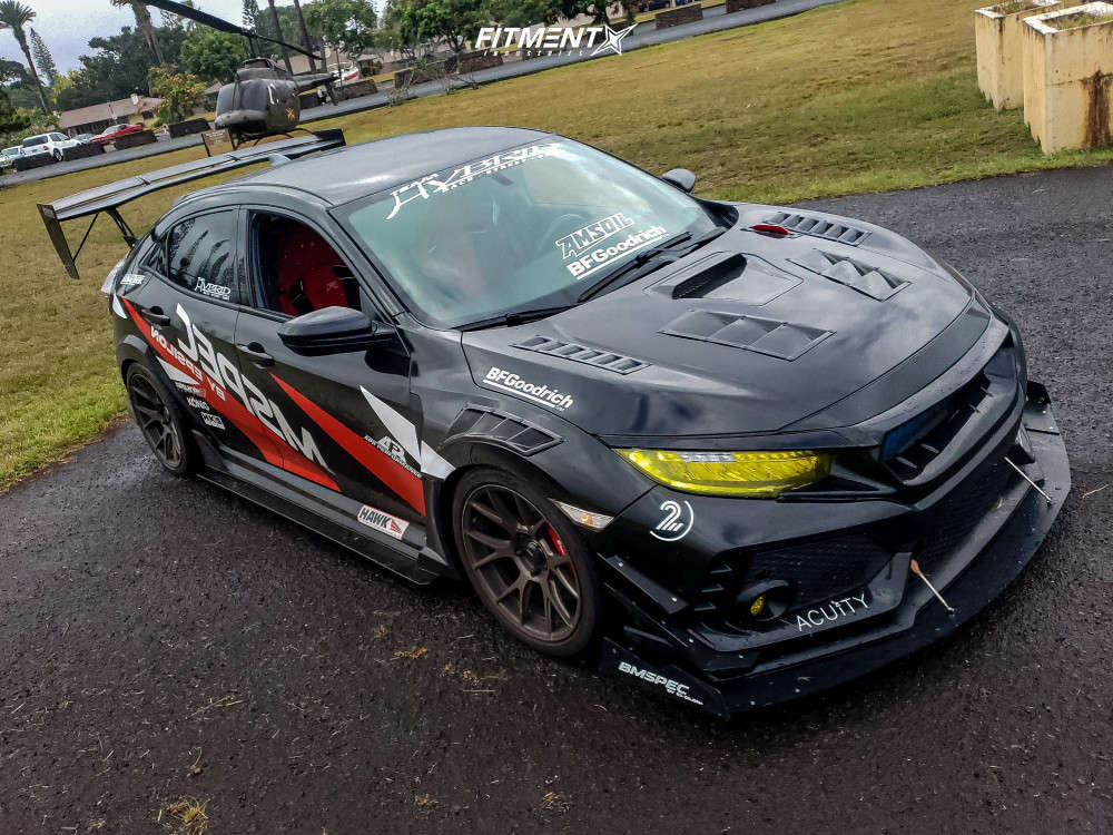 2019 Honda Civic Type R with 18x9.5 Konig Ampliform and BFGoodrich ...