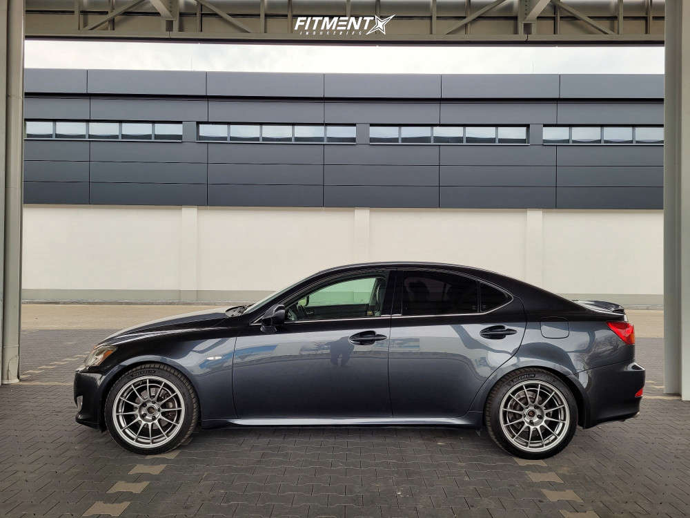 2006 Lexus IS250 4dr Sedan (2.5L 6cyl 6A) with 18x8 Enkei Nt03 and Michelin 225x40 on Stock