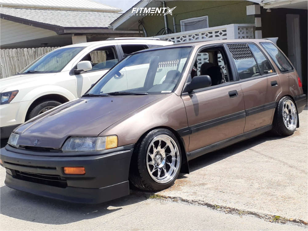 1991 Honda Civic DX with 15x8 Whistler Kr7 and Toyo Tires 195x45