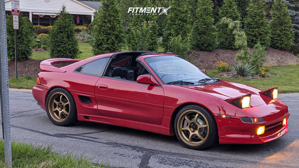1991 Toyota MR2 Turbo with 17x8 Advan Racing Rg-d and Yokohama