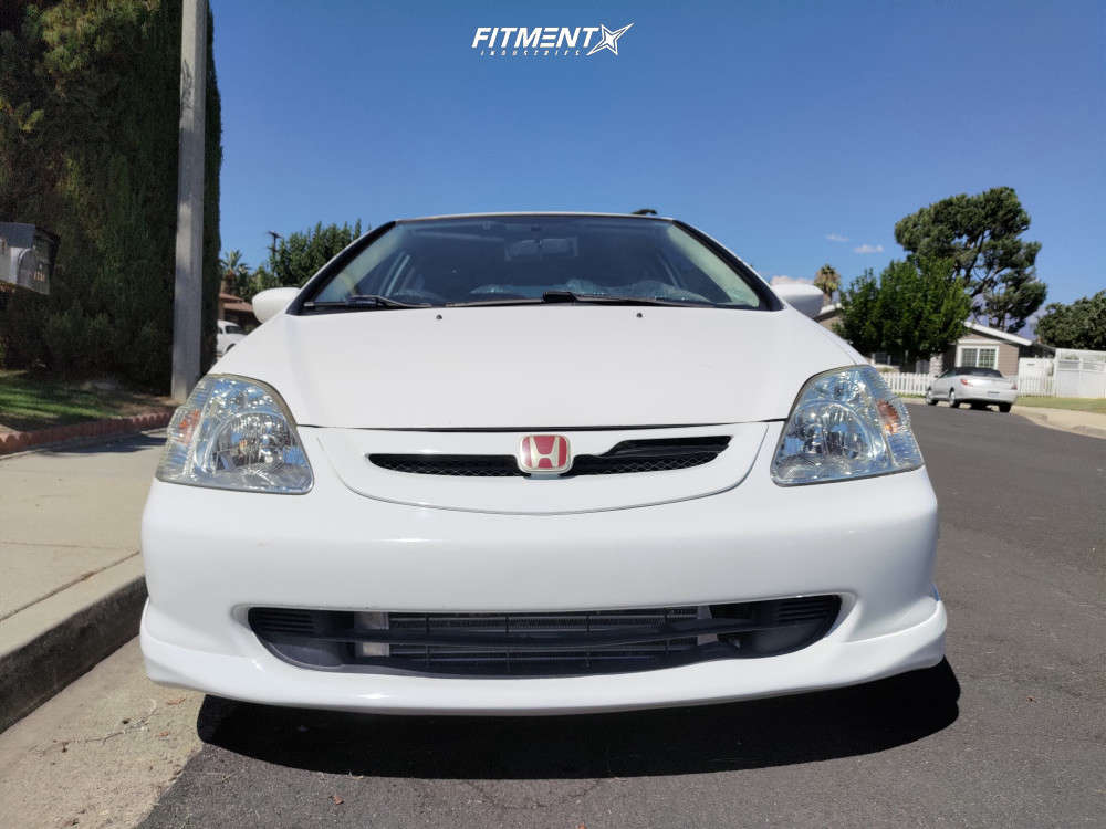 2003 Honda Civic Si with 18x8 Motegi Mr131 and Vercelli 225x40 on ...