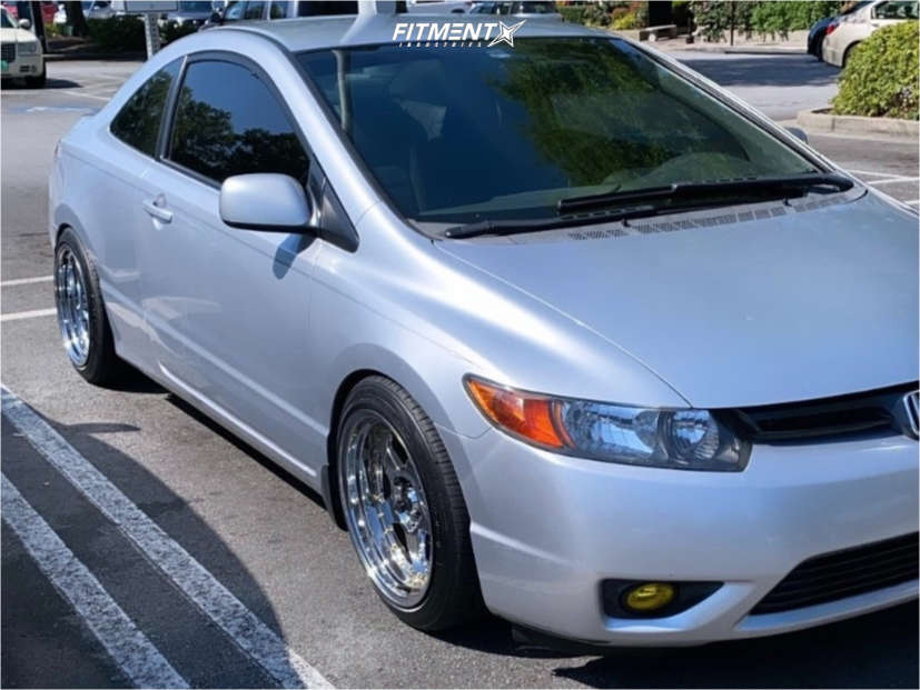 2008 Honda Civic LX with 17x9 JNC Jnc010 and Toyo Tires