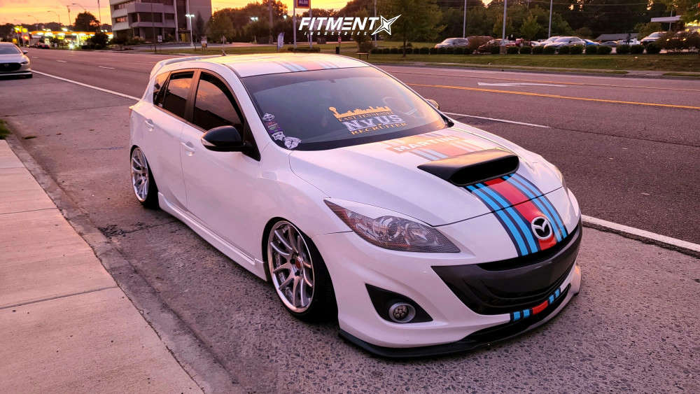 2012 Mazda 3 Mazdaspeed with 18x9 Work Emotion Cr 3p and Falken 215x40