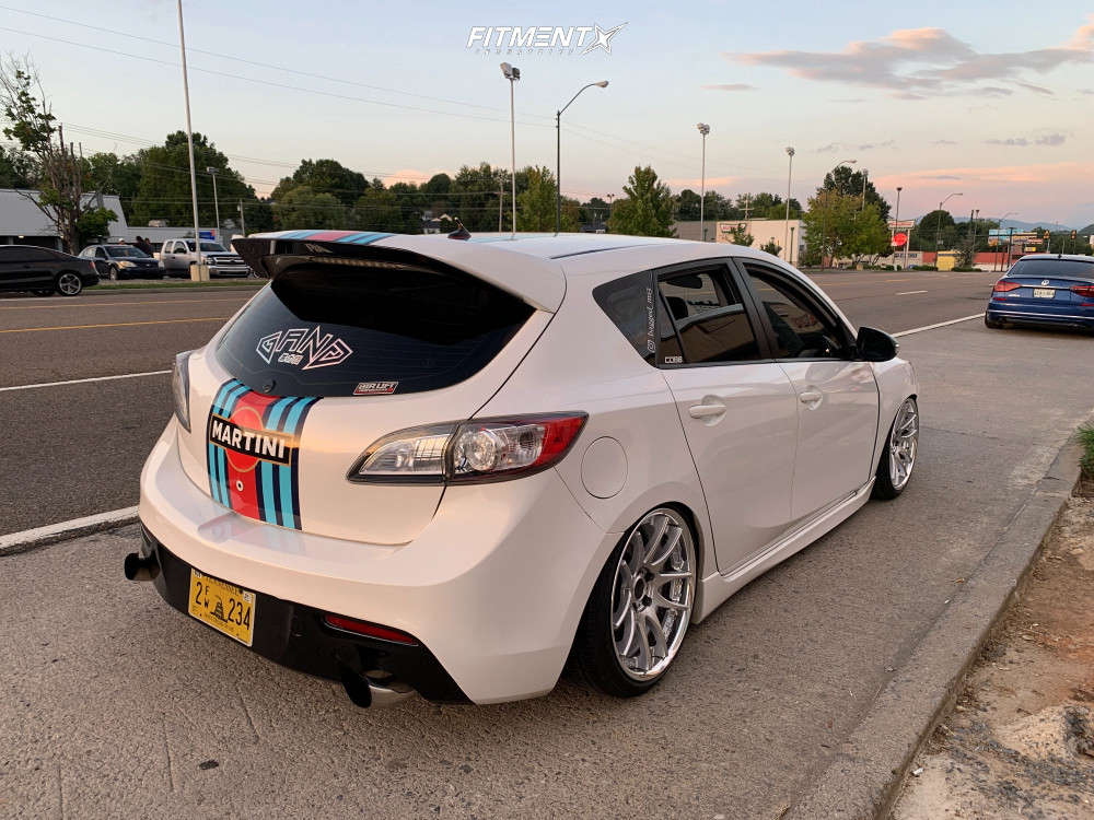 2012 Mazda 3 Mazdaspeed with 18x9 Work Emotion Cr 3p and Falken 215x40