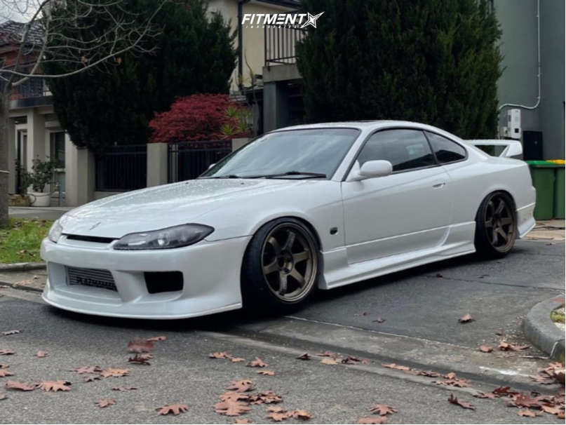 2002 Nissan 200SX Base with 17x9 Volk Te37 and Leao 215x45 on Coilovers ...