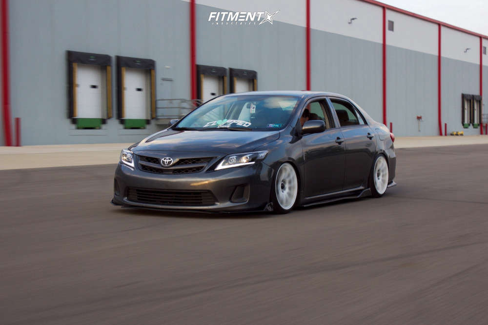 2012 Toyota Corolla L with 17x8 Vors Tr4 and Achilles 205x40 on ...
