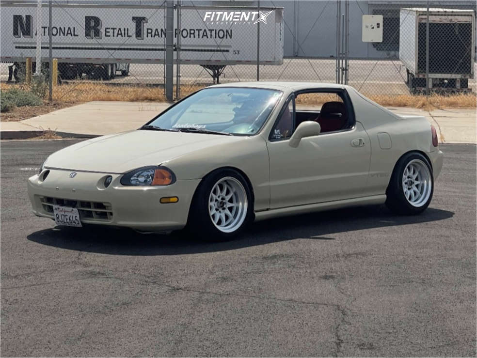 1993 Honda Civic Del Sol S with 15x8 JNC Jnc003 and Hankook 195x45