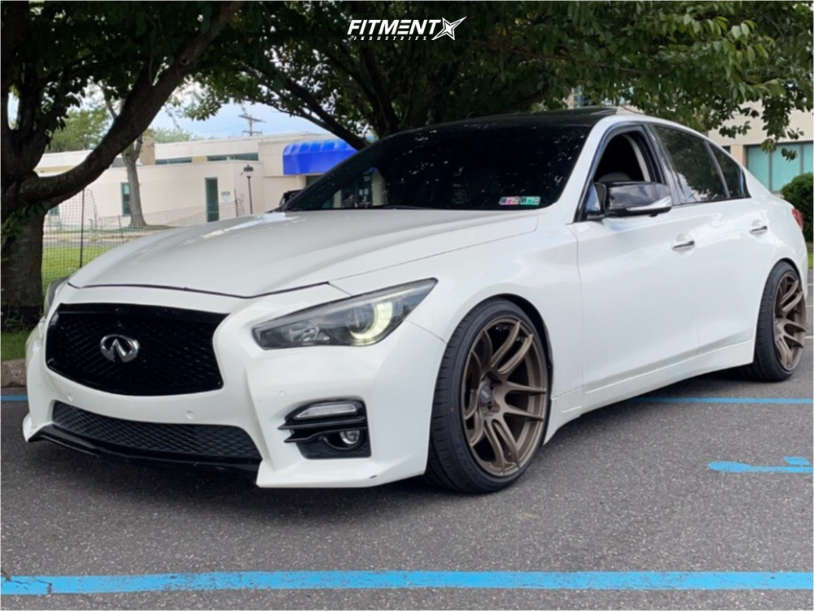 2014 INFINITI Q50 Sport with 19x10.5 ESR Cs8 and Lexani 255x55 on