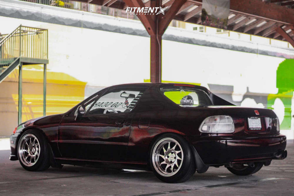 1995 Honda Civic Del Sol S with 16x9 Whistler Kr7 and Hankook 195x50 on ...