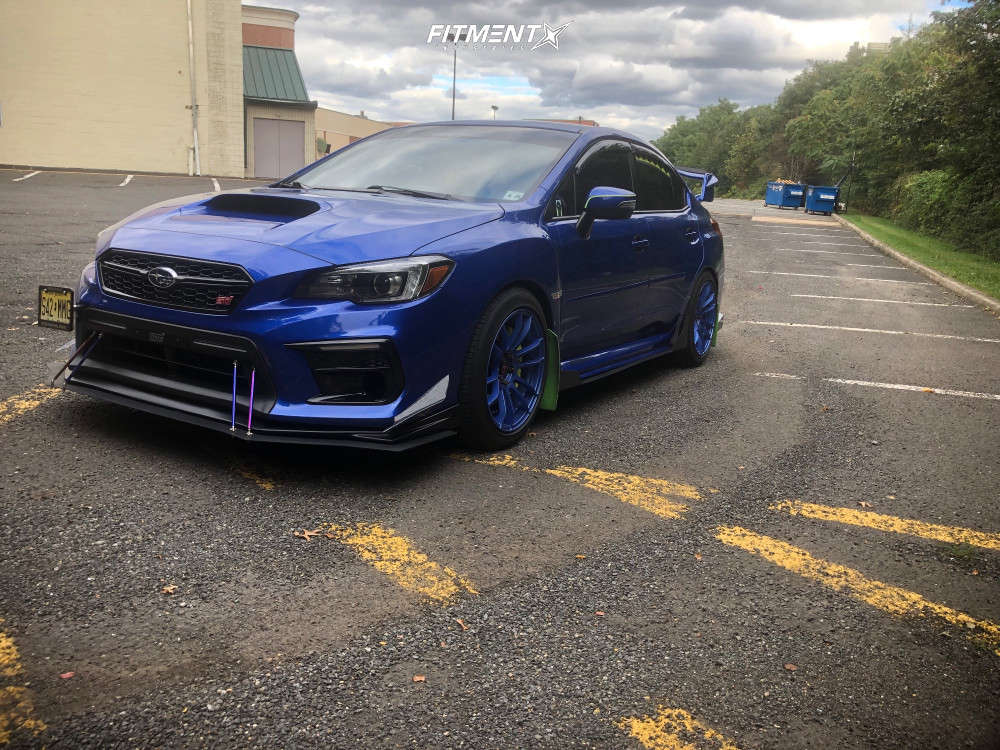 2020 Subaru WRX STI Base with 18x9.5 AVID1 AV20 and Goodyear
